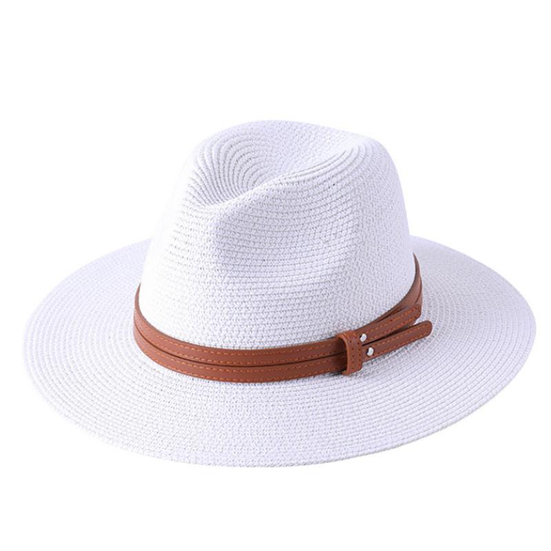 Men's and Women's Spring and Summer Sun Hats, Panama Straw Hats, Men's Simple and Fashionable Sun Hats, Top Hats, Fishing Hats