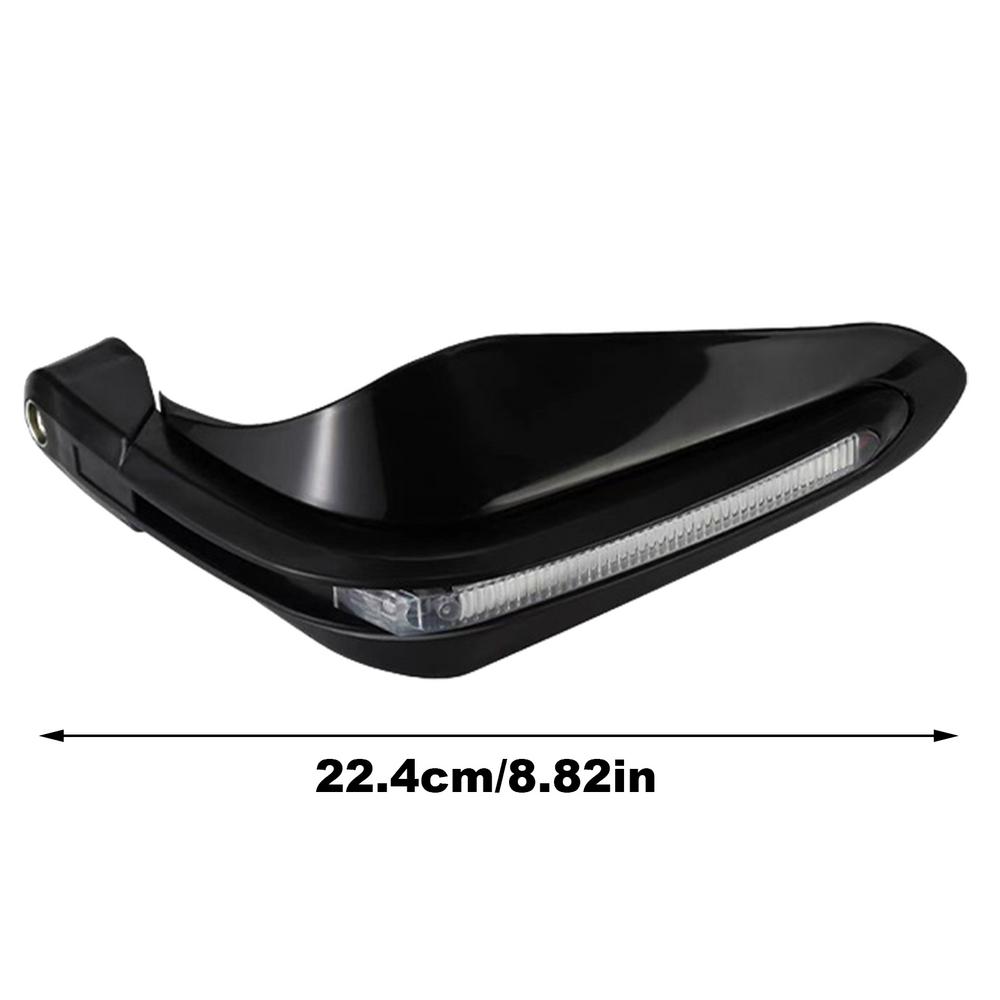 

Защита руля мотоцикла от падения, встроенный светодиодный гудок для квадроцикла, электромобиля, руль, защита рук мотоцикла чёрный