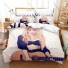 Shakira 3PCS Bedding Set, Duvet Cover + 2 Pillowcases, Latin Singer Print Soft Microfiber Bedding for Fans Bedroom Decor