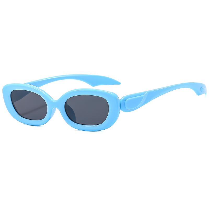 Protective Glasses New Fashion Small Frame Glasses Popular Oval Sunglasses Personality Ins Style Unique Leg Sun Glasses Uv400