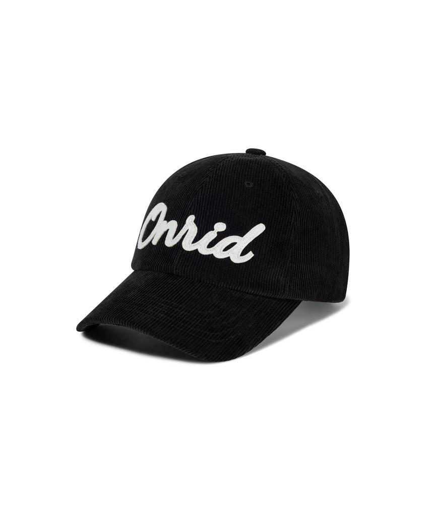 ONRIDPROJECT Applique Logo Corduroy Ball Cap - Black