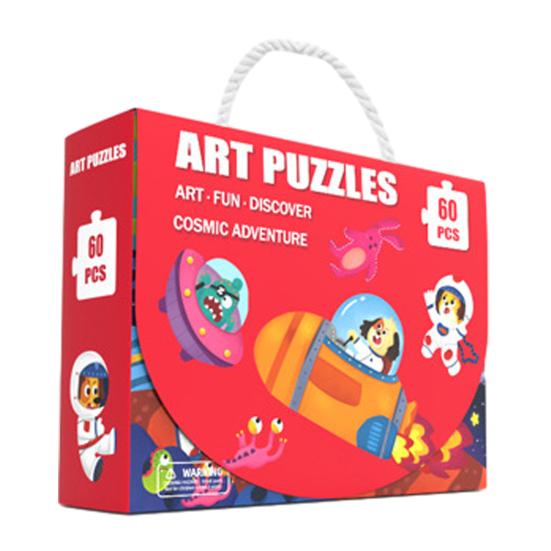 24/48/60Pcs/Set Cartoon Jigsaw Puzzle Toy Animal Vehicle Dinosaur Preschool Leaning Puzzle Game Toddlers Boys