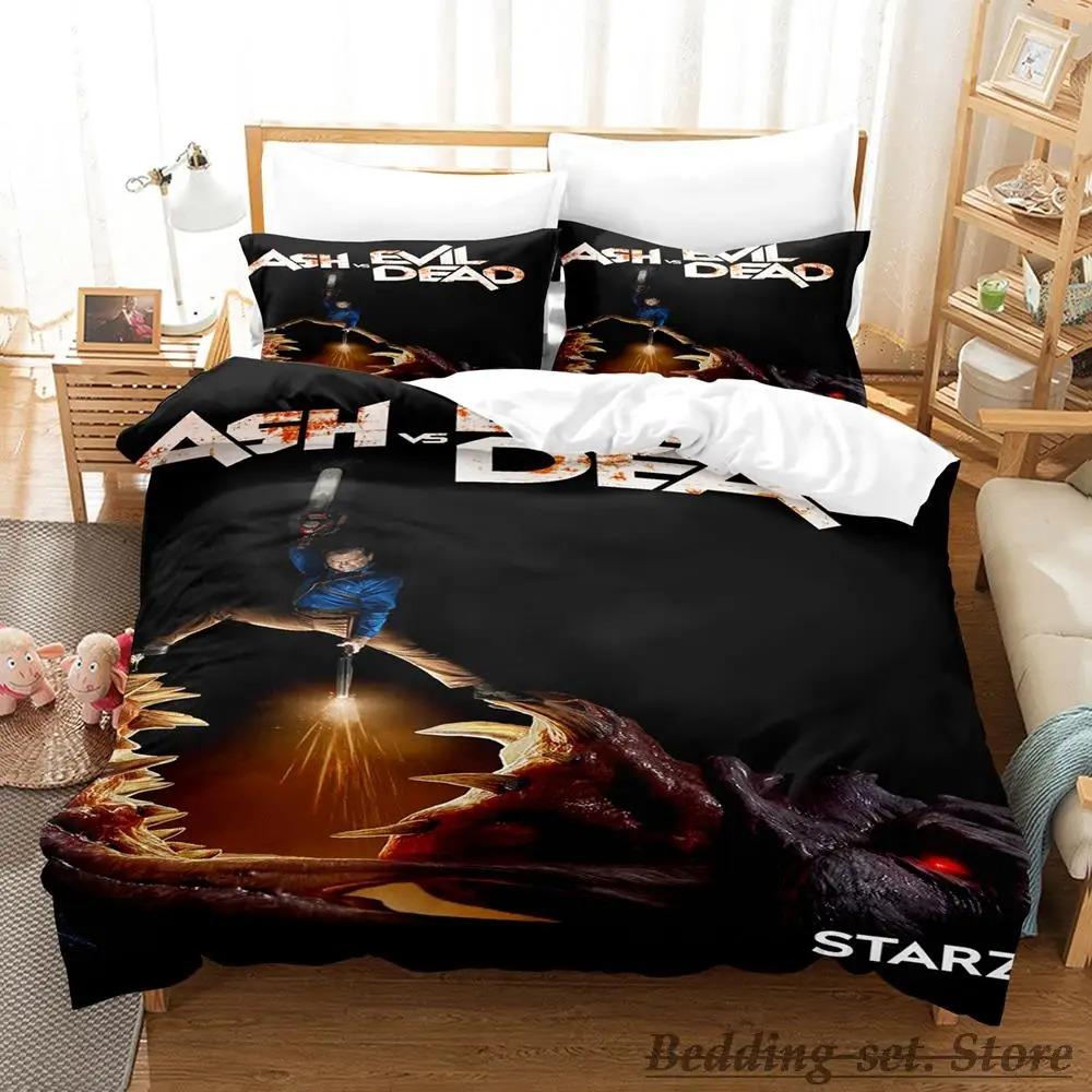 Ash VS Evil Dead Bedding Set Single Twin Full Queen King Size Bed Set Aldult Kid Bedroom Duvetcover Sets parure de lit