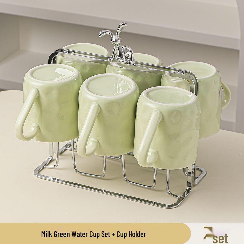 Modern Ceramic Tea & Water Cup Set for Guest Reception - Luxury Living Room Collection