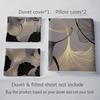 3pcs Blue Beding Set Beautiful Girl Anime Printed Cozy Soft Duvet Cover Set King Quen Twin Single Sized Dimensions Birthday Gift Bedrom Decor
