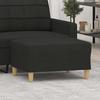 Vidaxl Footstool, Black, 70X55X41 Cm, Upholstered In Fabric