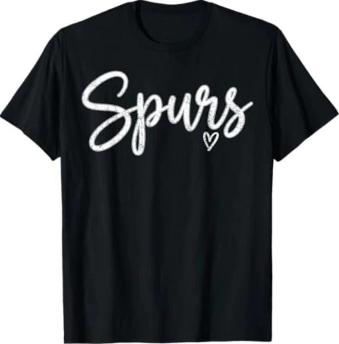 Retro Vintage Spurs Heart TShirt S