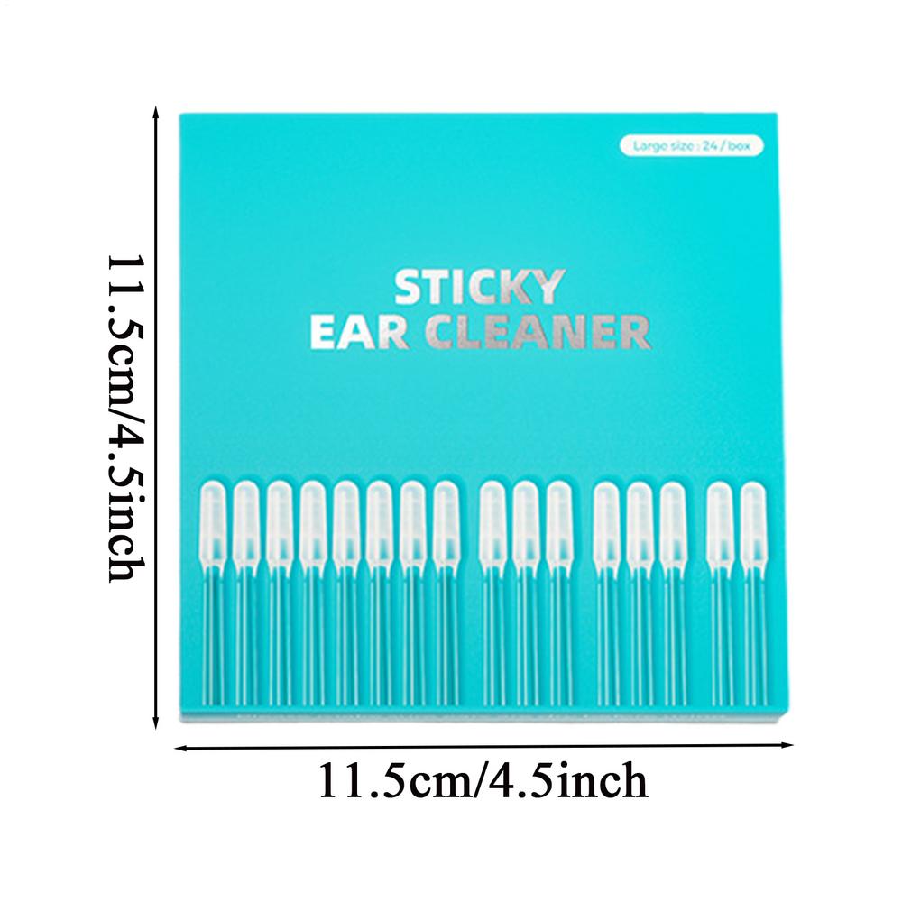 

Ear Cleaner 24 Pieces Comfortable Reusable Elastic Ear Wax Scooper Cleaning Tools for Men Women Kids Indoor Outdoor Home Office