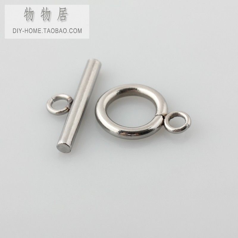 

Colorfast Titanium Steel Stainless Steel OT Buckle Bracelet Buckle Necklace Buckle Hand String Clip Clasp DIY Handmade Material A pack of 20 pairs