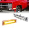 1 Pair Car Exterior LED Front Side Marker Lights Warning Lamp Turn Signal Lens For GMC SUBURBAN JIMMY PICKUP CHEVROLET SUBURBAN