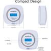3 Packs Carbon Monoxide Detectors - Hembisen CO Alarm Detector Monitor Battery Operated with Digital Display for House Kitchen Restaurant Hotel