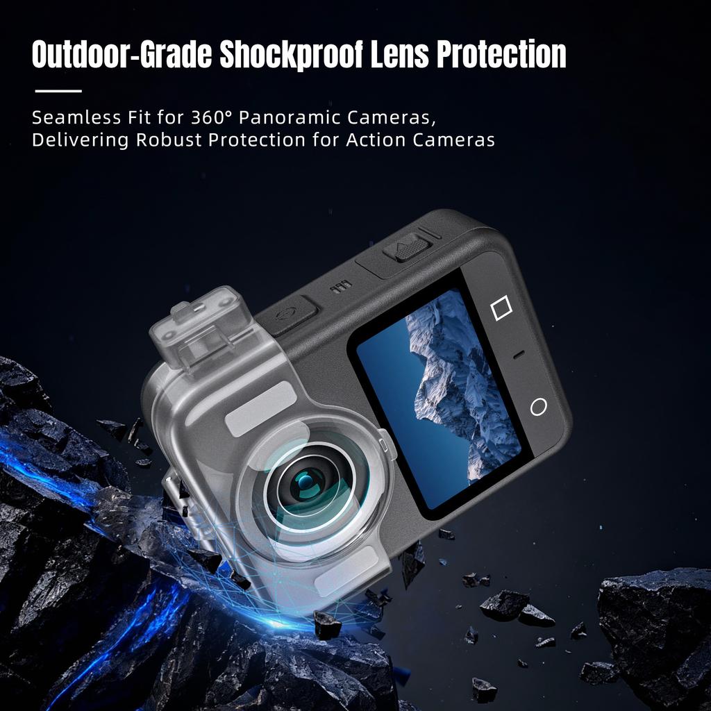 STARTRC Krytka chrániče objektivu 360° panoramatické kamery pro DJI Osmo Vysoká průhlednost PC ochrana objektivu