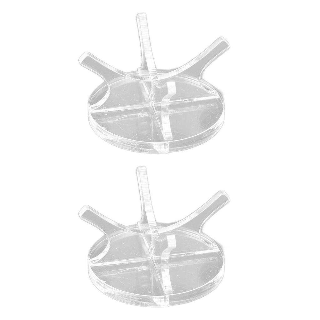 2Pcs Golf Ball Rack High Stability Strong Firmness Simple Baseball Display StandTransparent 2