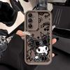 Case for Samsung Galaxy A56 A55 A25 A26 A21s A35 A52 A54 A73 A32 A22 A36 A24 Phone Cover Sanrio Cool Kuromi