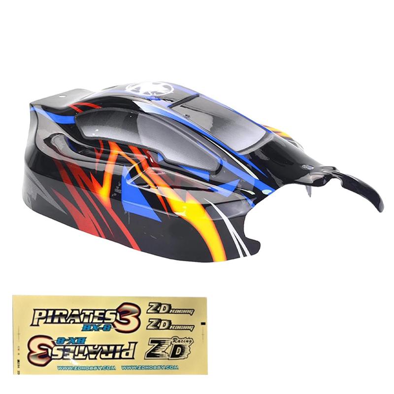 1/8 ZD Racing RC Truck Car Body Shell Cover For 1:8 Off-road Buggy 8459 9116 08427 RC Racing RC Car Parts PVC Car Shell Part