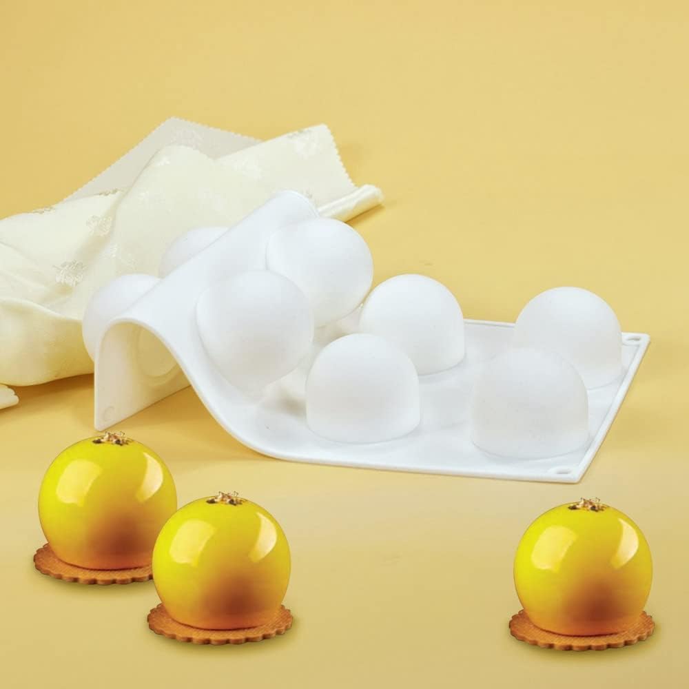 Mostsom 3D Silicone Molds Ball Shape Sphere,Baking Mold for Mousse Cake, Fondant Mold Silicone Mold for Baking Cakes, French Dessert Mold for Pastry
