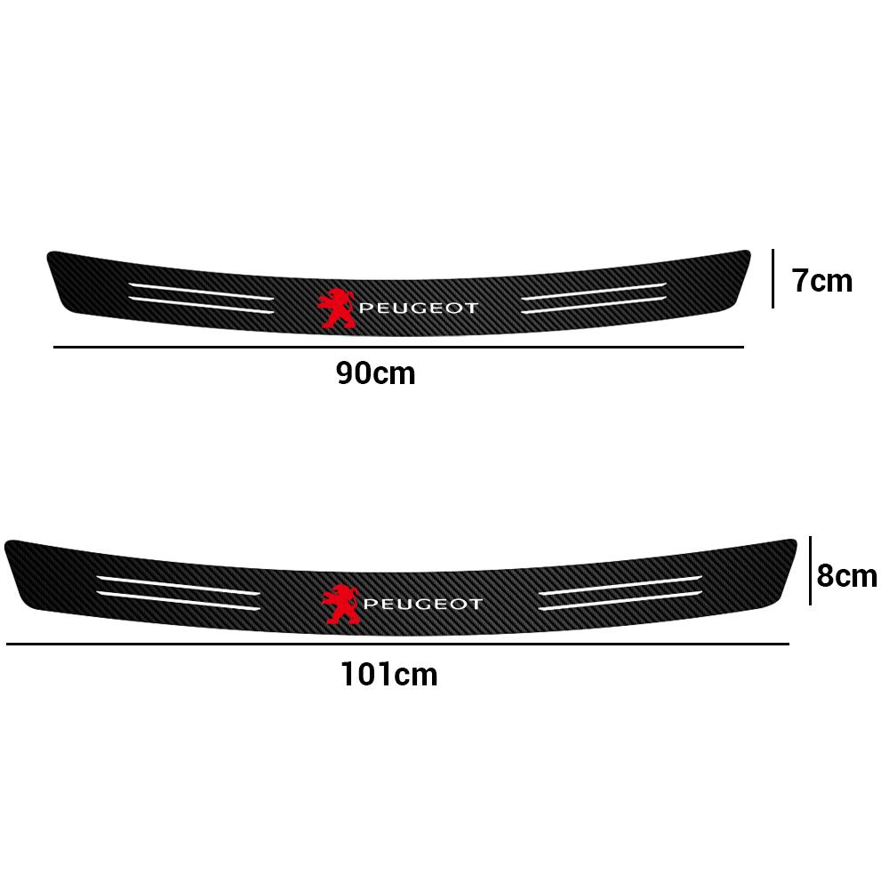 Car Door Sills Stickers Auto Door Threshold Guard Accessories For Peugeot 407 508 2008 5008 307 308 3008 206 207 208 107 106 RCZ y4