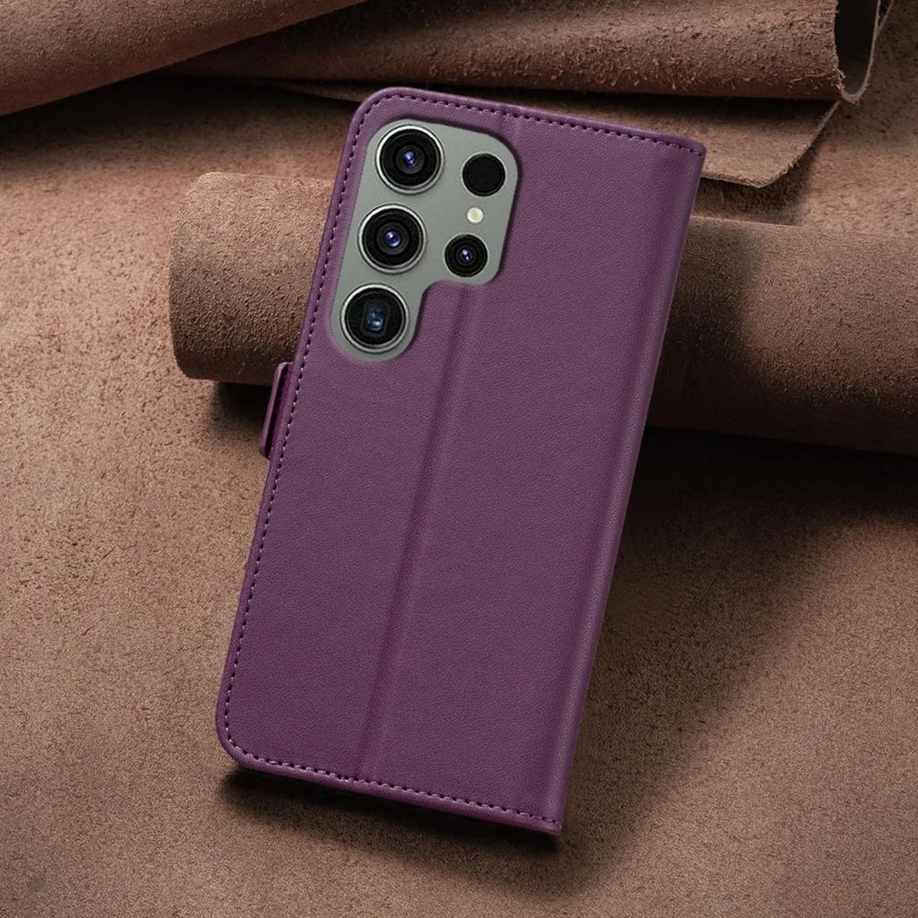 Flip Leather Case For Samsung Galaxy S23 Ultra S23 Plus S23 S22 Ultra S22 Plus S22 Cover With Card Slot Photo Frame Kickstand