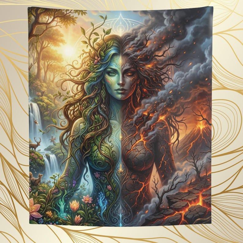 Gaia tapestry 75x100 чёрный
