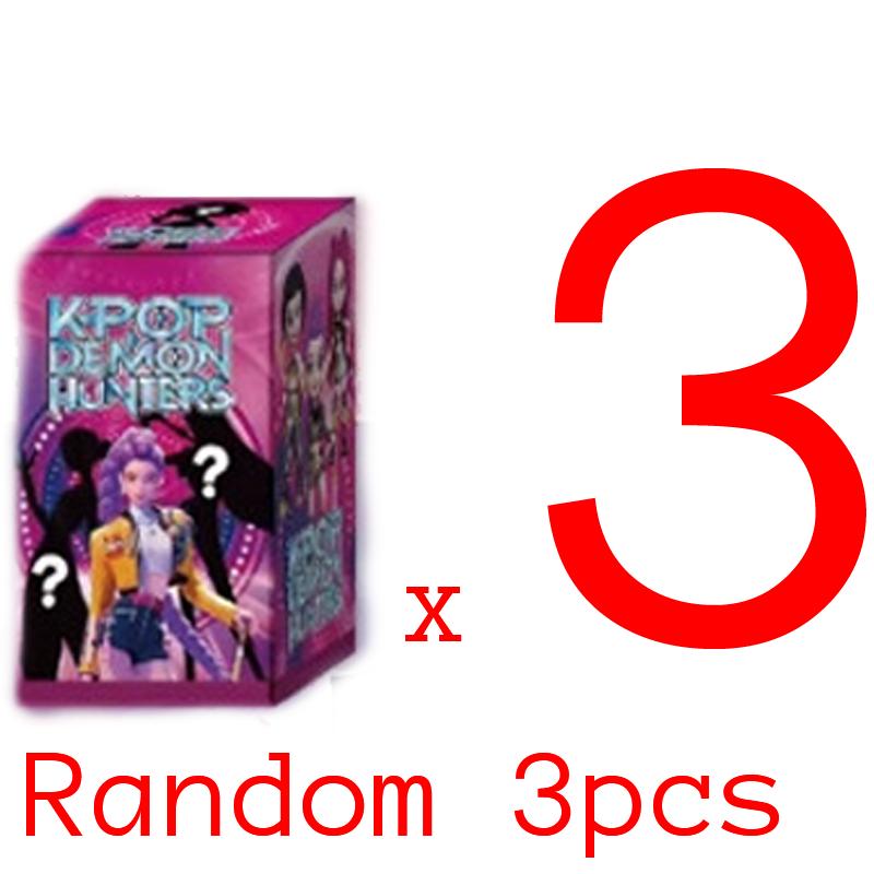 New Devil Hunter Blind Box 6pcs  Anime KPop Doll Vinyl Toy Rumi Mira Zoi Character Vinyl Mask Ornament Toy Christmas Gift