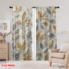 2pcs Window Curtains Feather Versatile Polyester Fabric,Without Electricity Family Party Decoration Use for Holiday Parties