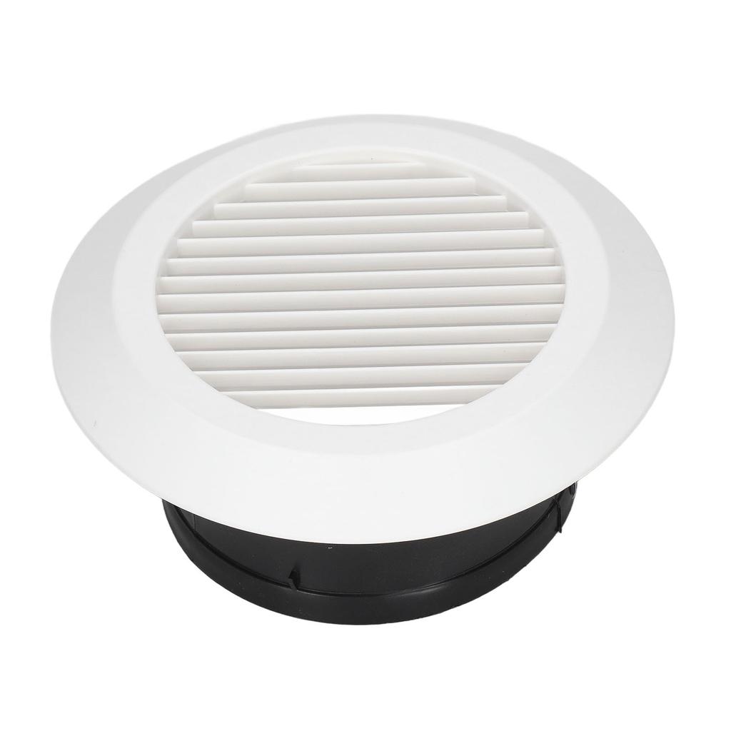 Round Air Vent ABS Louver Grille Cover Soffit for Bathroom Office Kitchen Ventilation 4in