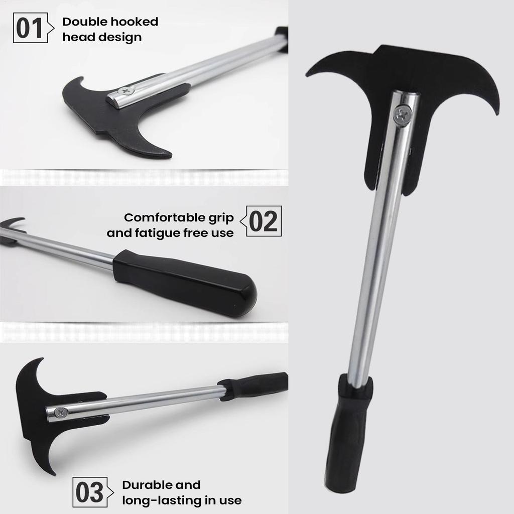 Motorcycle Double Hook Head Oil Seal Wrench Shock Absorber Oil Ring Removal Installation Tools Axle Seal Puller for Motorcycle