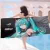 H-Hatsune M-Miku Anime Beach Swimming Towel Soft Absorbent Washcloth Children's Gifts for Kids Travel Camping Gym