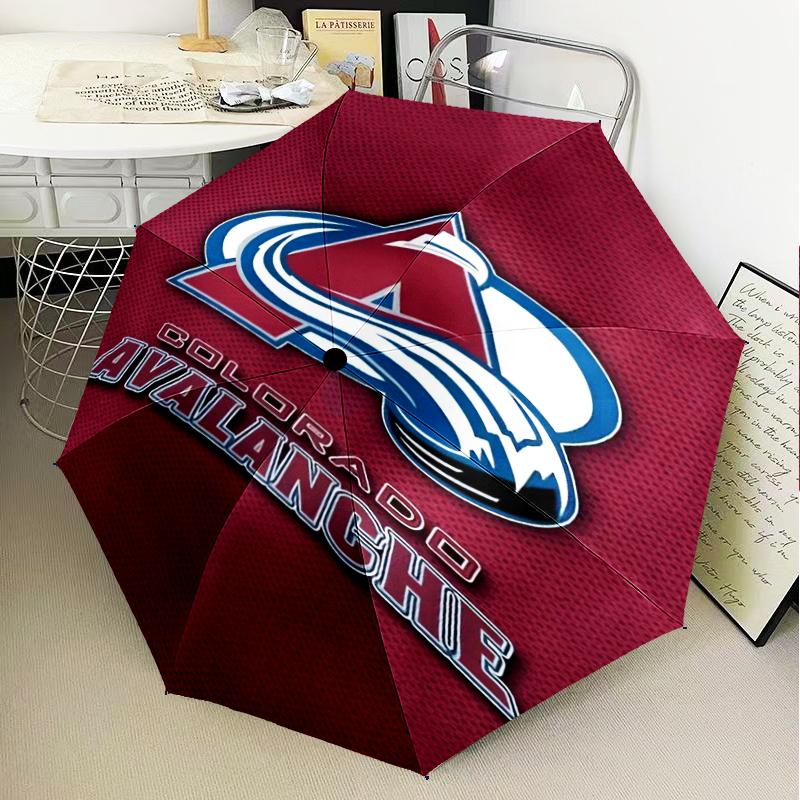Colorado Hockey Umbrella Folding Umbrella, Automatic Umbrella 8-Frame for Travel, Camping Use Gift for Halloween Christmas