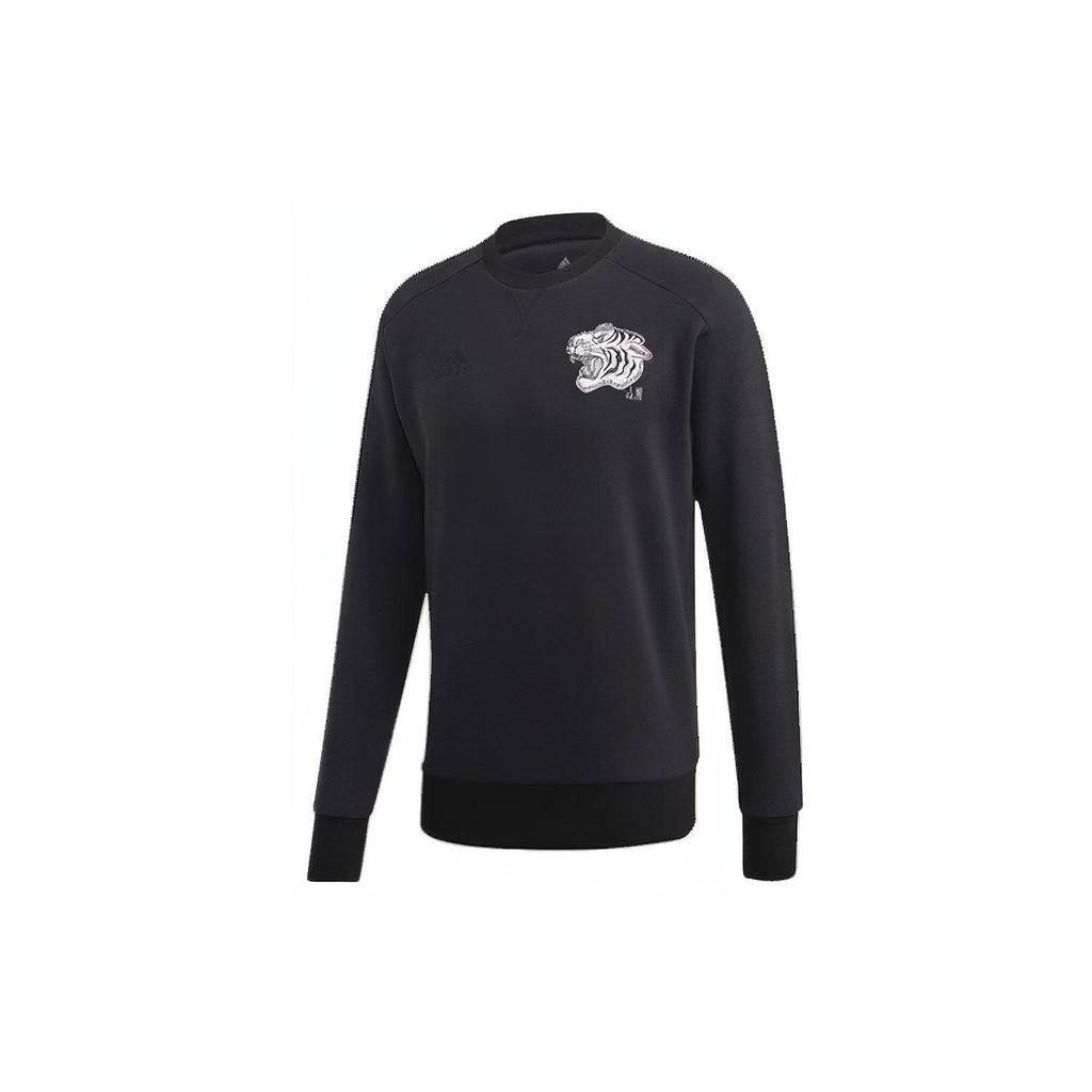 Adidas Juventus Football Sports Pullover Knit Sweatshirt Men Tops Black FI4887