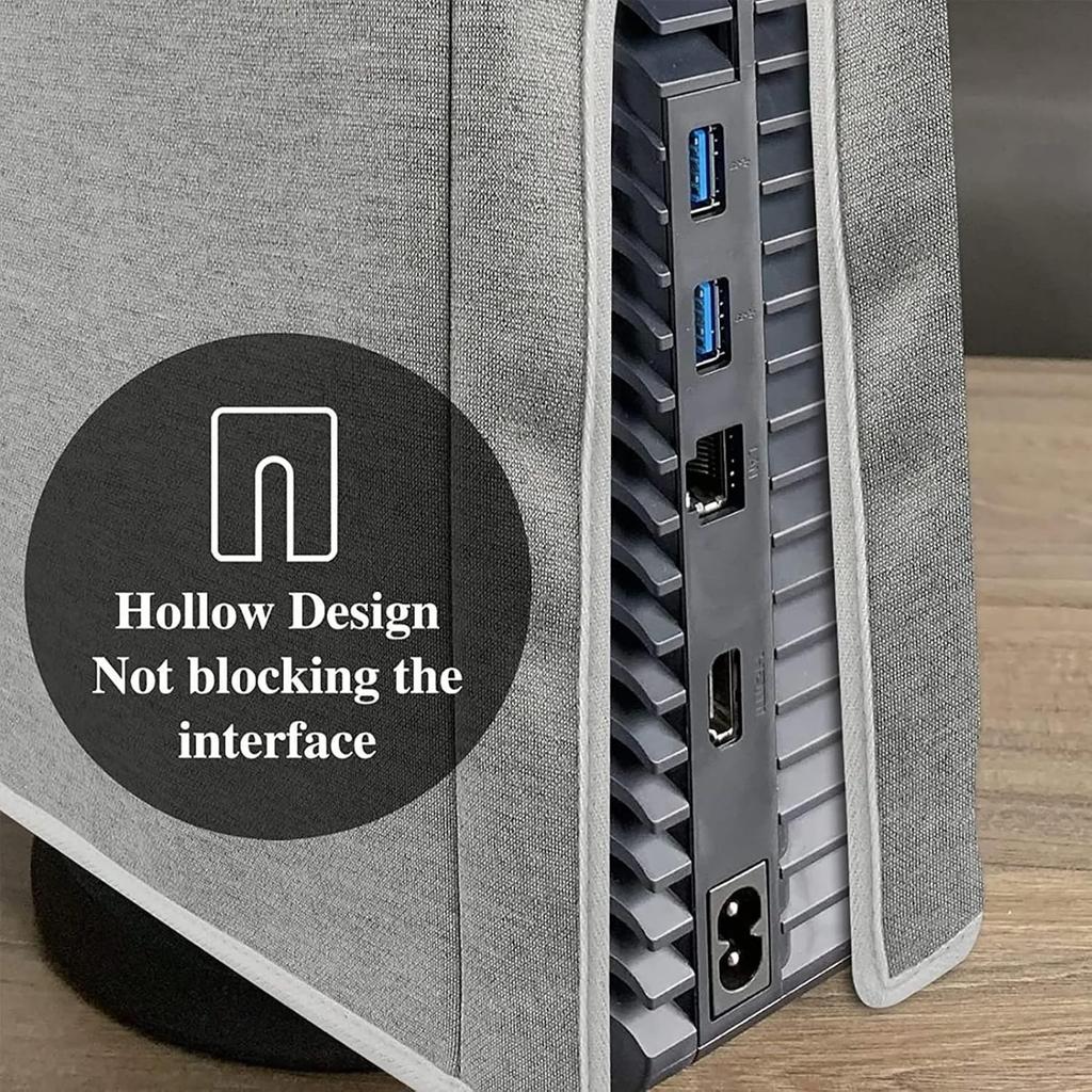 Osłona przeciwkurzowa konsoli PS5, osłona przeciwkurzowa w trybie pionowym do konsoli PS5 Osłona przeciwkurzowa Ant Cloth do konsoli do gier Odporna na zarysowania do akcesoriów PS5