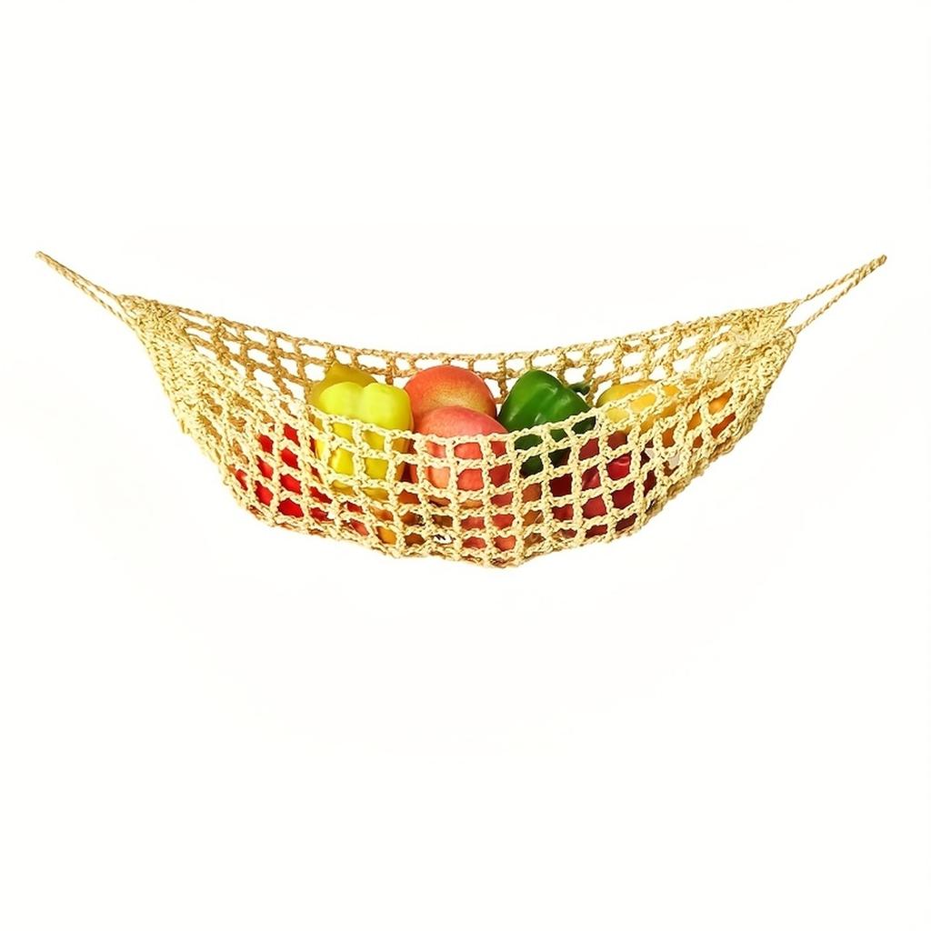 Bohemian Hanging Basket, Under-Table Storage Net Bag for Kitchen