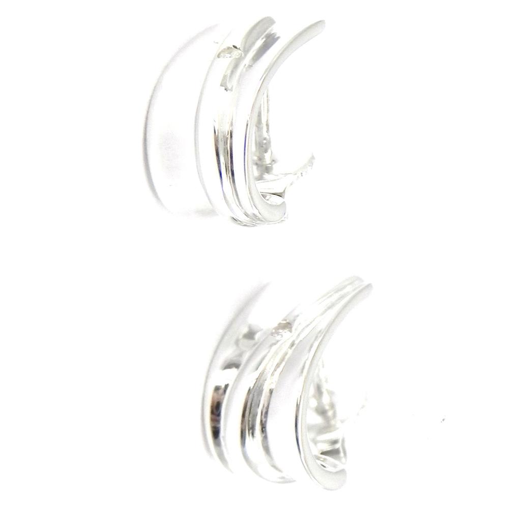 Altesse [I2912] - Demi créoles argent 'Câlin'