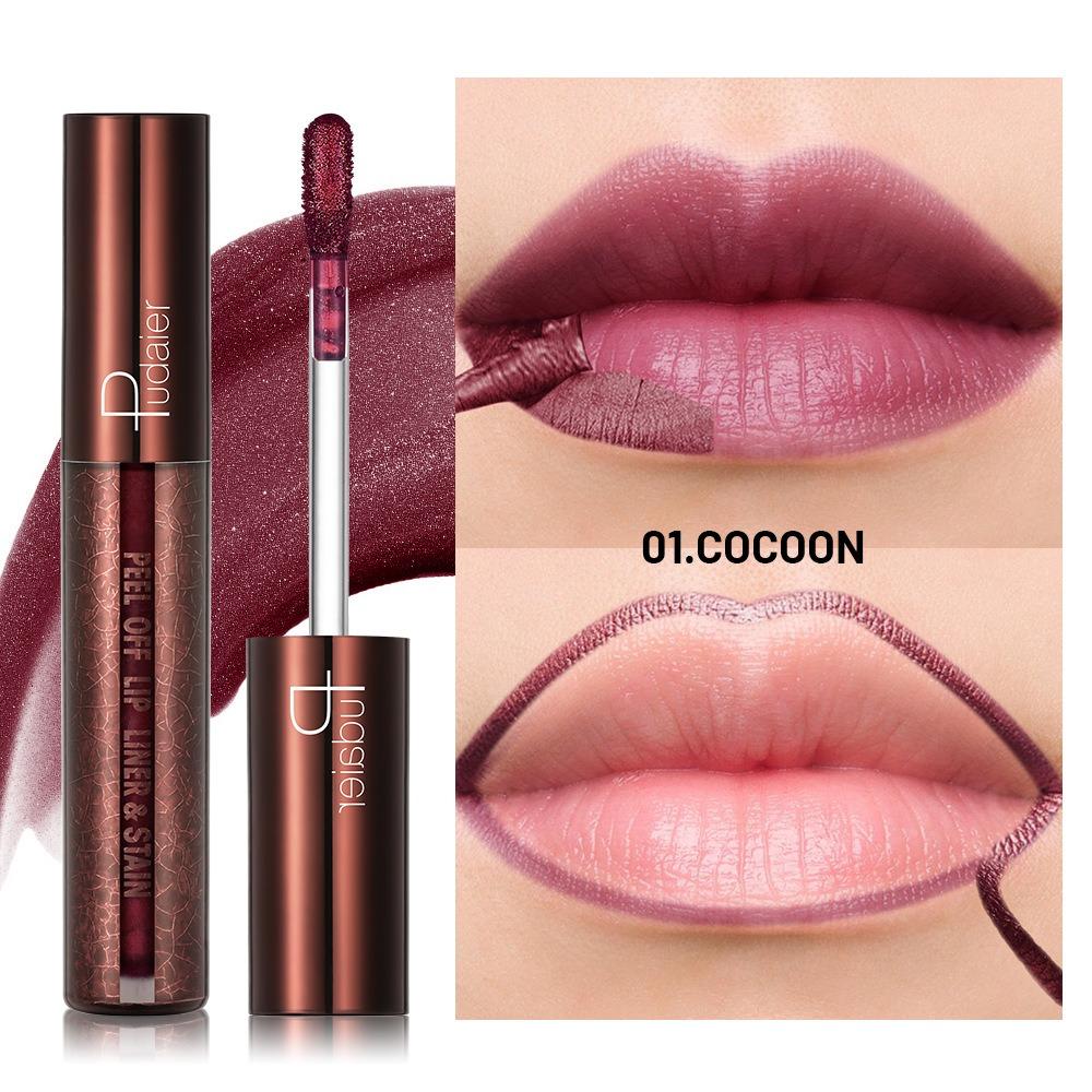 Waterproof Liquid Peel-off Lip Gloss Rose Red Brown Matte Lipstick Non-stick Cup Lasting Makeup Moisturizing Lip Tattoo Pigment