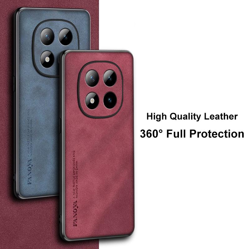For Xiaomi Redmi Note 15 Pro Plus 5G Case Luxury PU Leather Phone Case For Redmi Note 15 Pro+ Back Cover Silicone Protection