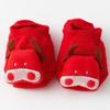 1 Pair Red Baby Floor Socks Cotton Rubber Anti-slip Floor Socks for Newborn Infant Toddler 3D Doll Sock Panel Slipper Socks