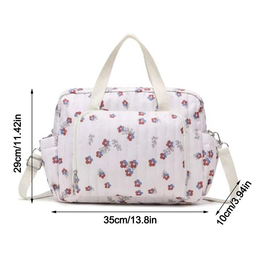 Fashion Multi-Pocket Newborn Baby Care Diaper Bag Waterproof Large Capacity Mummy Shoulder Bag Stroller Diaper Storage