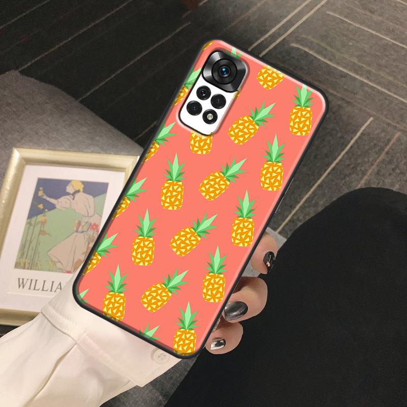 Summer Fruit Pineapple Funda For Xiaomi Redmi Note 13 14 Pro 9 10 11 12 Pro 10S 11S 12S Redmi 13C 10C 12C 14C Case