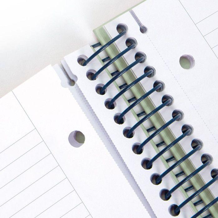 Zeszyt na spirali - MILAN® - 1918 - 80 kartek - Papier w linie - Zielony