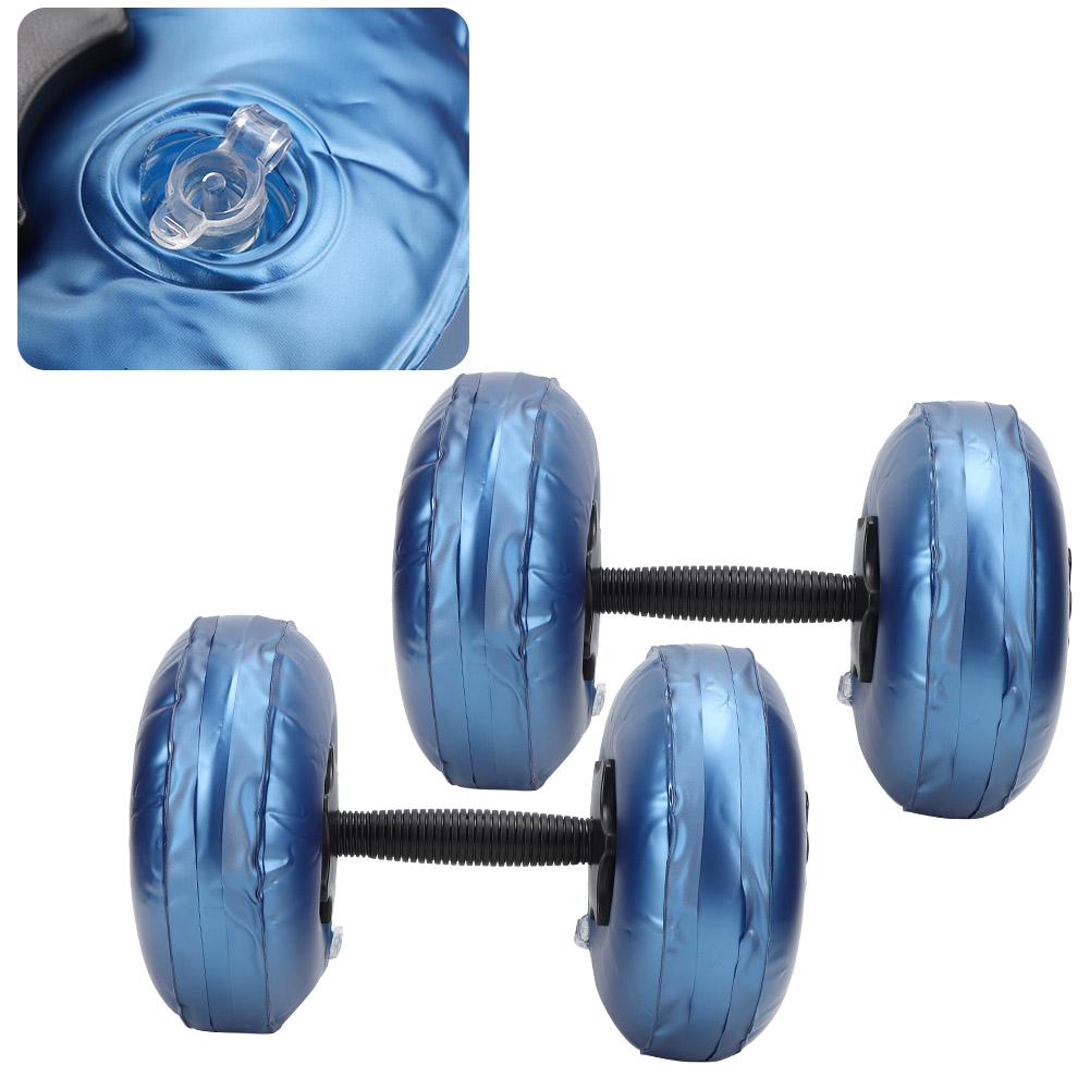 Woman Fitness Portable Adjustable Water Filled Dumbbell Arm Muscle Training Home Yoga Shaping EquipmentBlue 8‑10KG