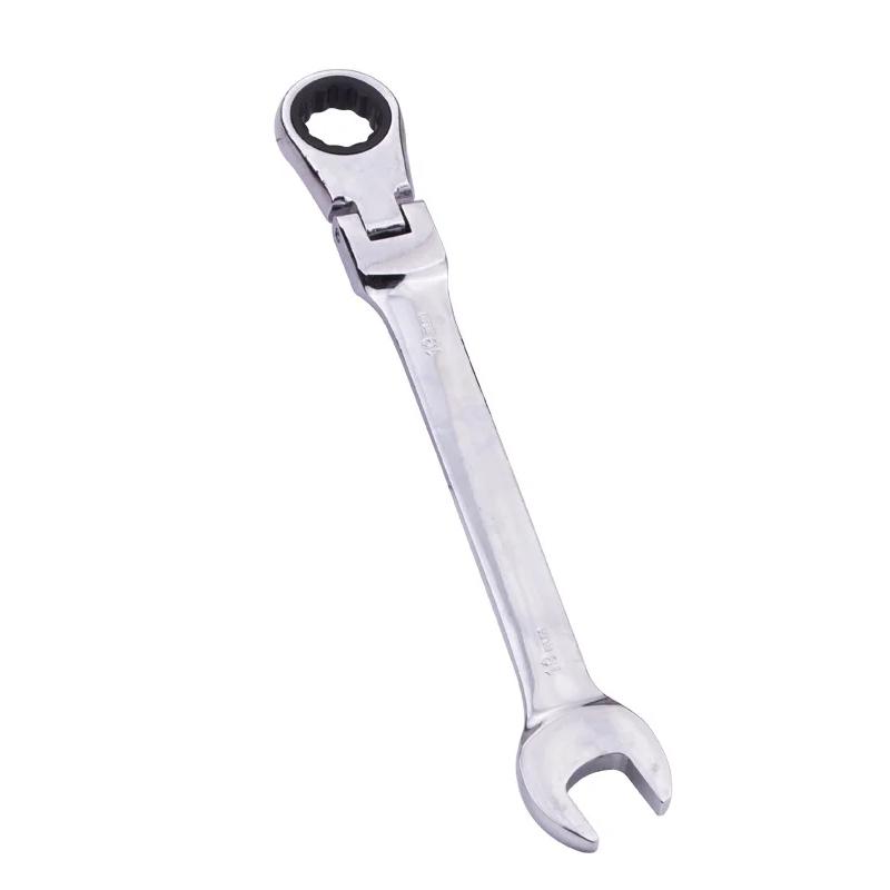 Ratchet Wrench of Keys Spanner Set Hand Tool 72-Tooth Ratcheting Flexible Head Mirror Finish Ratchet Wrench 10mm