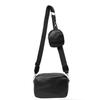 Cross Body PU Leather Bag Vintage Shoulder Bag Leisure Bag with Pouch  Unisex