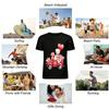 Valentine's Day Bear Heart Balloon Red Truck Print Top Pure cotton T-shirt