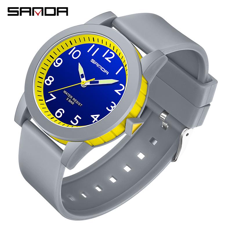 

Водонепроницаемые уличные повседневные кварцевые часы Sanda для пар