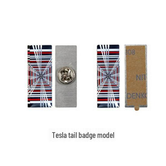 Tesla Model 3/3+/Y/S/X Rear Tail Logo 3D Sticker Modification Accessory
