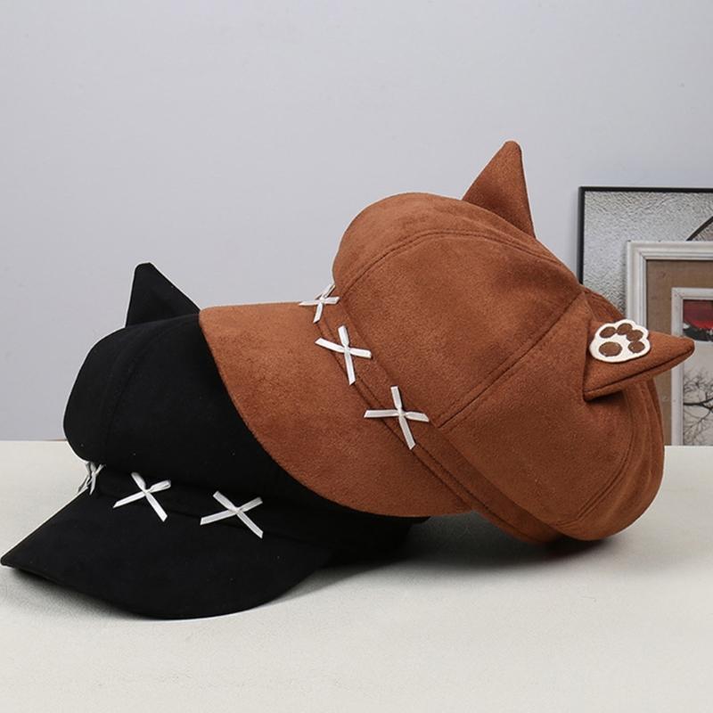 Lovely Bowknot Cats Ear Toddler Hat Durability Easy Wash Polyester Fabric Comfortable For Boys Girls 0 6 Years