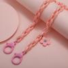 Koreanische Acryl-Masken- und Brillen-Kette: Erstickungsschutz, Verlustschutz, Universell für Kinder & Erwachsene, Buntes Blumenmuster