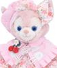 Teddy Bear Mail Order Alice Linabelle Dress-Up Costume with Duffle Cape and Floral Print Dress (Pink) (Size Small)