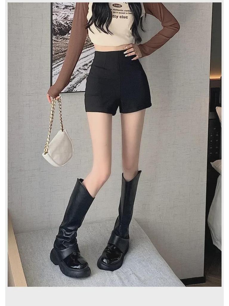 2023 Trendy High-Waist Sexy Slim Fit Plus Size Women's Pole Dance Shorts