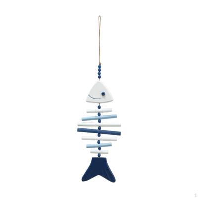 Creative Hanging Fish Chime Nautical Design Lightweight Wall Decor for Farmhouse